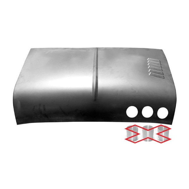 Capot - Austin Mini - 1959 à 1967 - Ventilé et Events