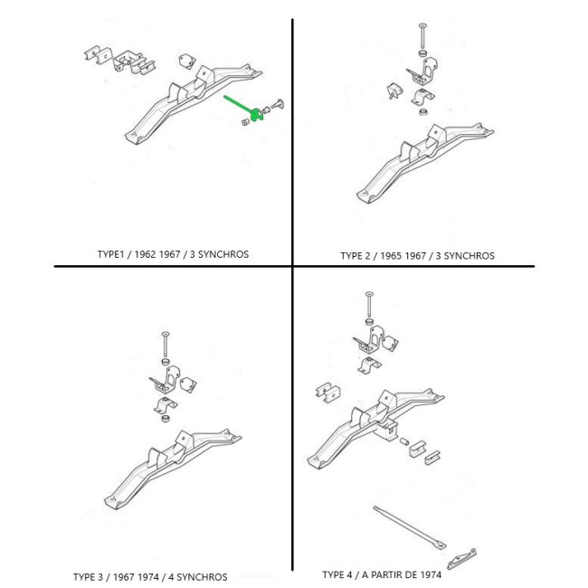 Tirant boite - MGB - 1962/67