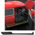 Seuil de porte Droite à partir de 1972 avec bas d'aile Arrière