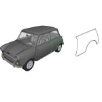 Aile arrière gauche Austin Mini - 1959 à 1969 voiture ancienne anglaise