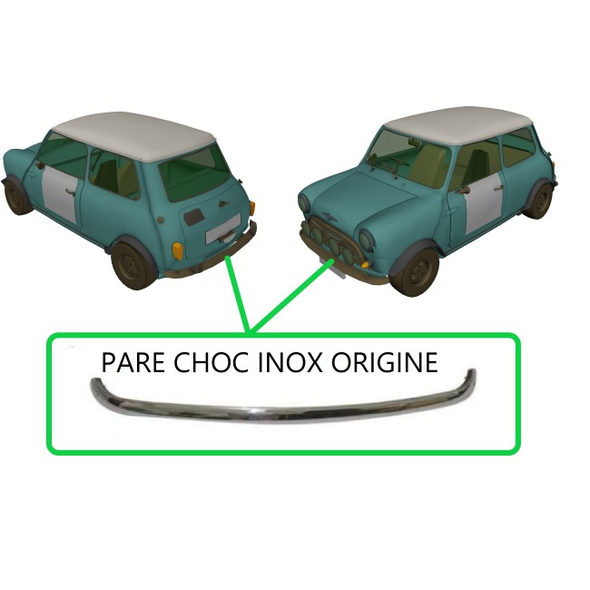 Pare-chocs - Austin Mini - INOX - Caractéristiques ORIGINE
