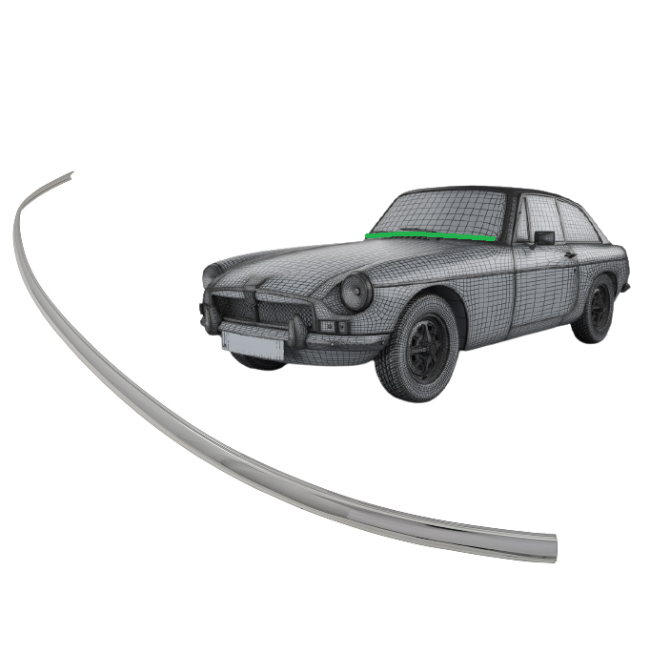 Enjoliveur de pare brise inférieur - MGB GT voiture ancienne anglaise