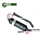  Ligne échappement Maniflow SPI MPI silencieux simple sortie latérale + sans détente montage avec joint