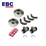 Pack Frein Avant et Arrière EBC KEVLAR 8.4" - Austin Mini - 1984 à 2000