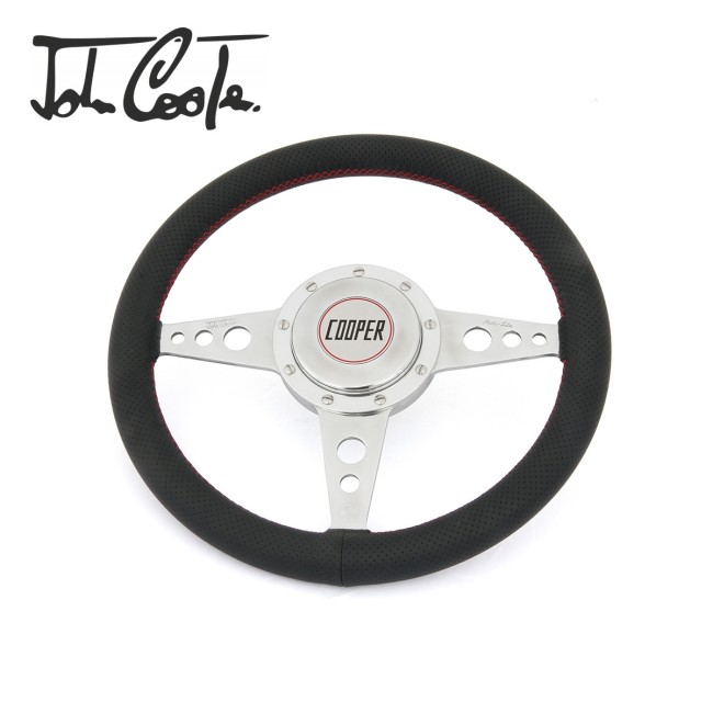 Volant cuir noir Moto-Lita® - Signature John Cooper - 13"