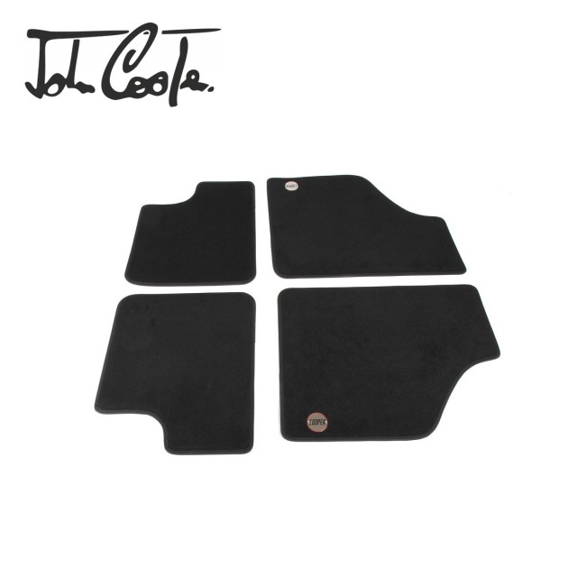 4 tapis de sol Signature John Cooper - Logo Cooper riveté