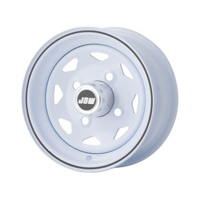 4.5 x 10 - Jante type Weller blanc liseré noir  voiture ancienne anglaise