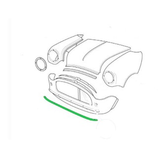 Lèvre de support de pare choc avant