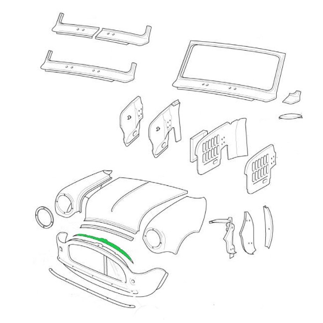 Traverse de face avant 