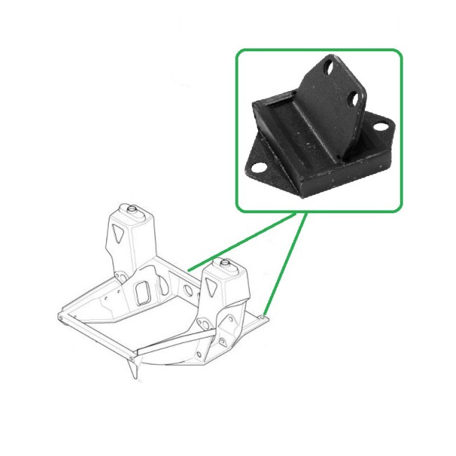 Silent-bloc de berceau avant - Austin Mini 