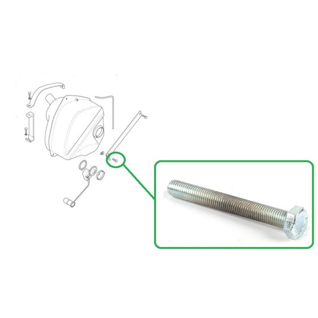 Vis de sangle de réservoir essence - Austin Mini - 5/16