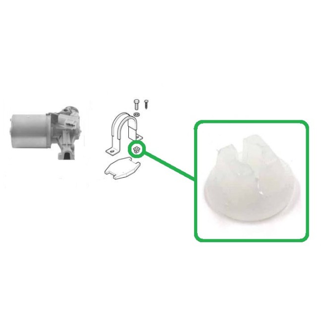 Ecrou prisonnier moteur essuie glace ou réservoir van