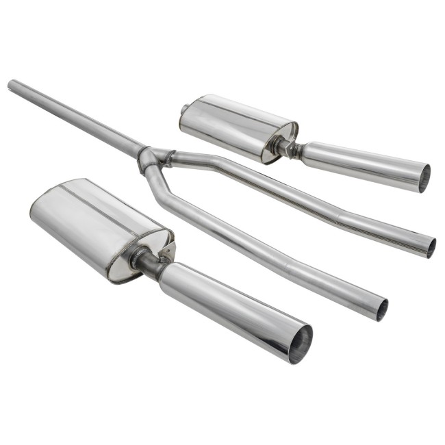 Ligne échappement INOX ''twin box'' - Triumph Spitfire - 1967/75 voiture ancienne anglaise