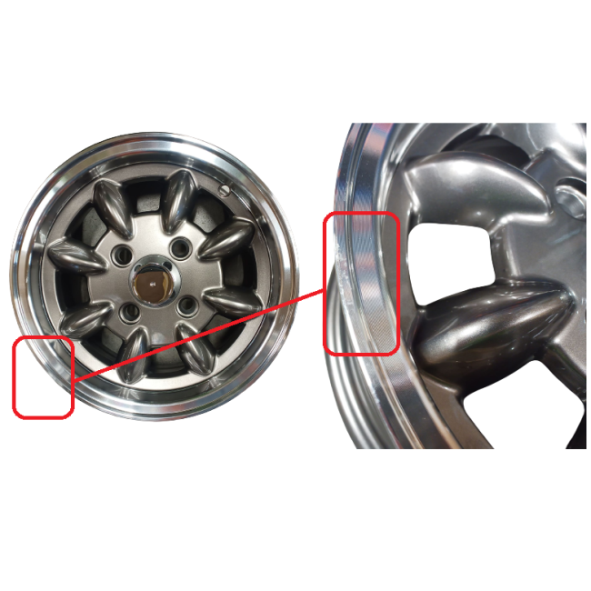 1x Jante 5x12 Minilight Anthracite DESTOCK voiture ancienne anglaise