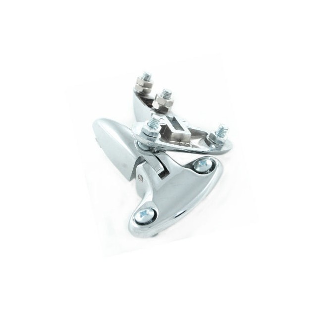 Kit de charnières de malle chromées avec visseries