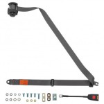 Ceinture avec enrouleur - MGA / MGB / MG Midget - Grise voiture ancienne anglaise