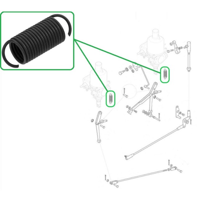 Ressort de rappel carburateur SU voiture ancienne anglaise