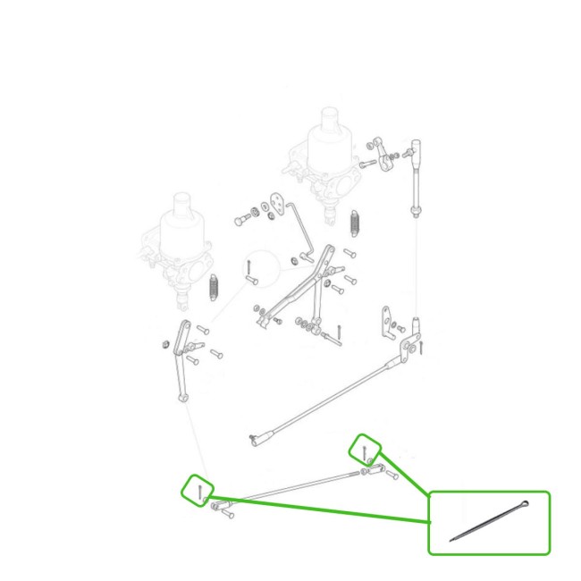 Goupille fendue - Triumph - 0-1/16" x 1-1/2" voiture ancienne anglaise