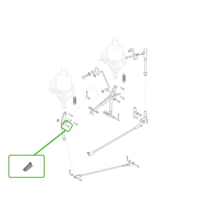 Axe de tringlerie carburateur SU HS6 voiture ancienne anglaise