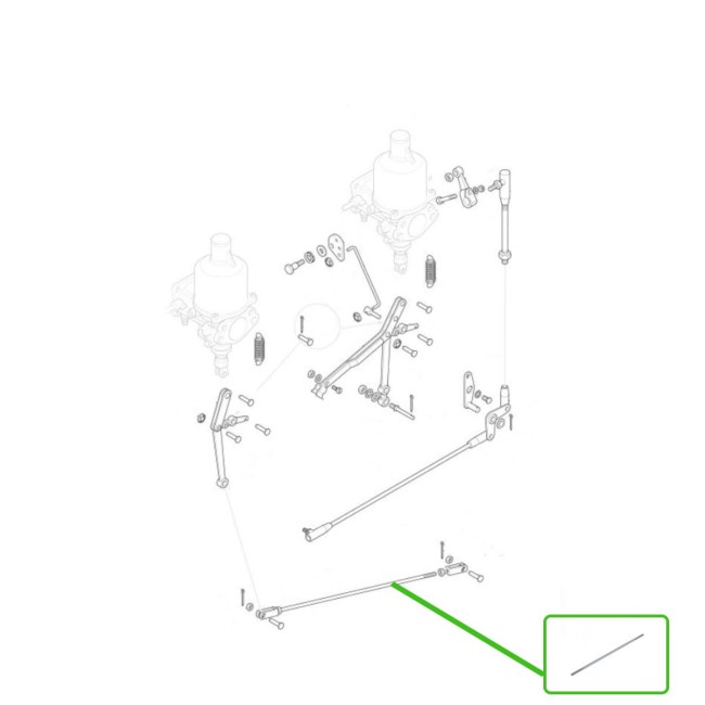 Tige filetée carburateur Triumph SU HS4 HS6 voiture ancienne anglaise