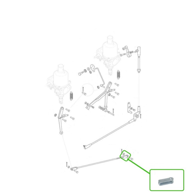 Fourchette de carburateur SU HS4 / HS6 / HD /HS voiture ancienne anglaise