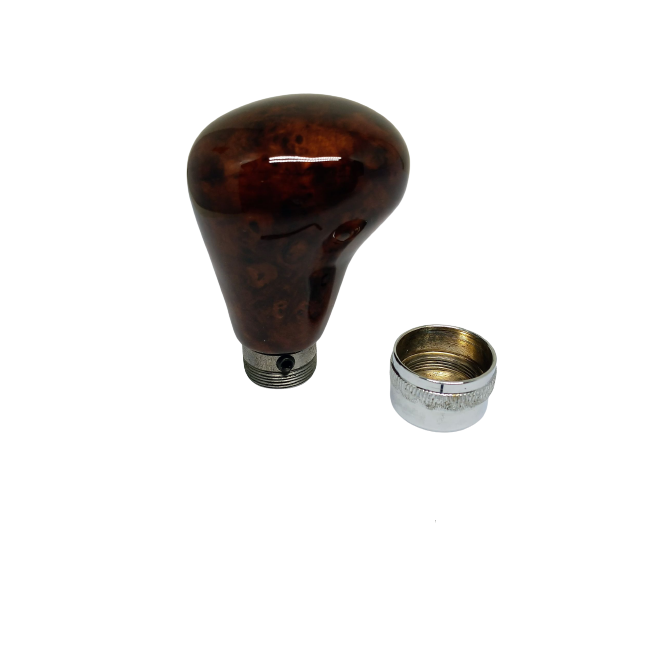 Pommeau de vitesse - Imitation ronce de noyer voiture ancienne anglaise