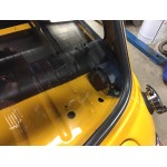 Ceinture arrière avec enrouleur - Austin Mini - Grise voiture ancienne anglaise