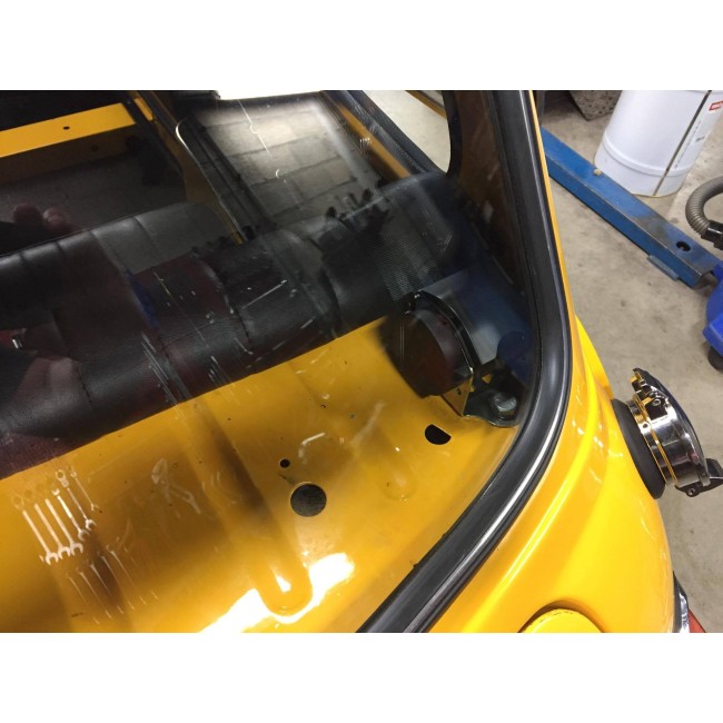 Ceinture arrière avec enrouleur - Austin Mini - Grise voiture ancienne anglaise