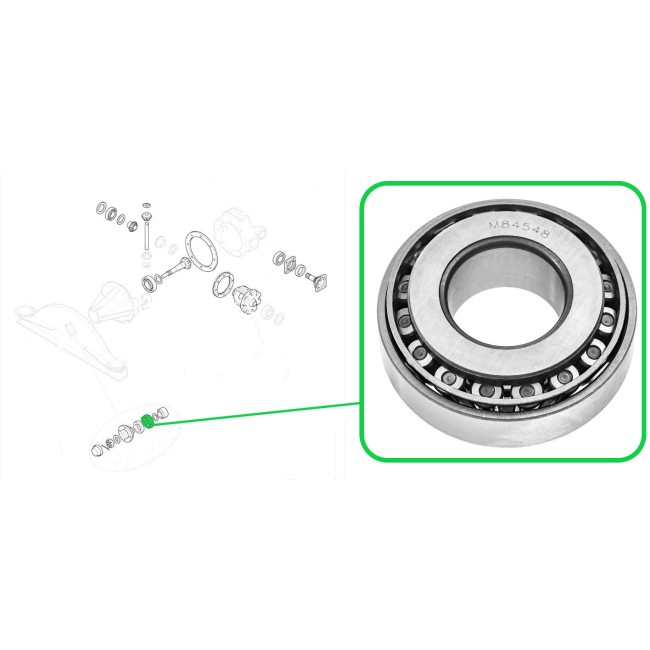 Roulement d'entrée de pont - MG Midget et Sprite