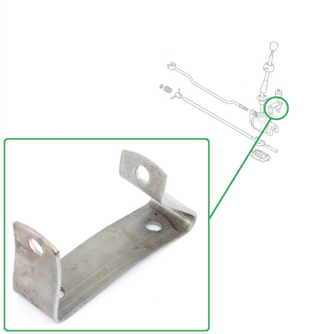 Support timonerie de boite ''Rod Change '' - Austin Mini 