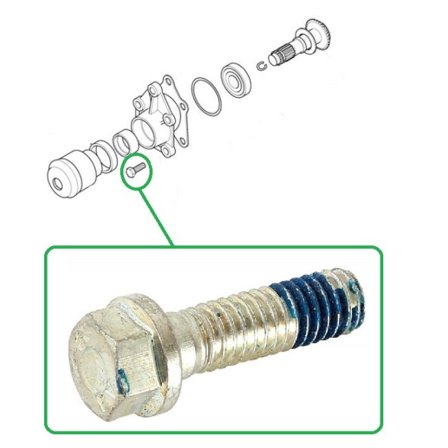 Vis hexagonale 0-5/16" UNC x 28 mm
