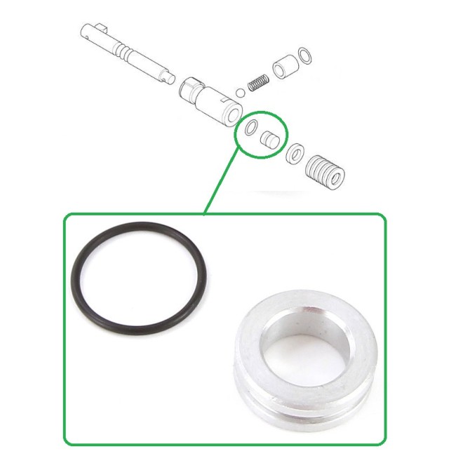 Bague alu + Joint torique sélecteur de boîte