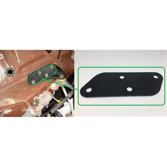 Plaque obturation passage durite mini