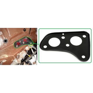 Plaque de fixation de tirant moteur - coté caisse