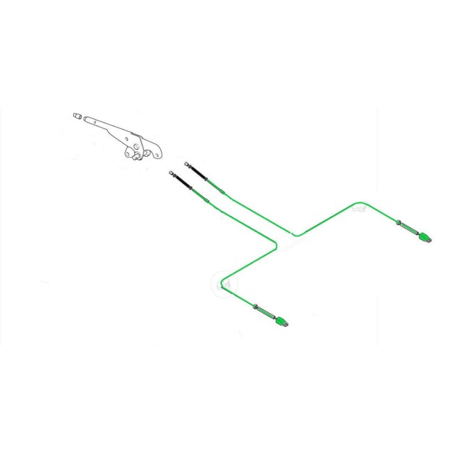 Câble de frein à main (liaison) avant 1976 - Austin Mini