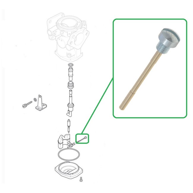 Axe de flotteur carburateur SU HIF38 HIF44