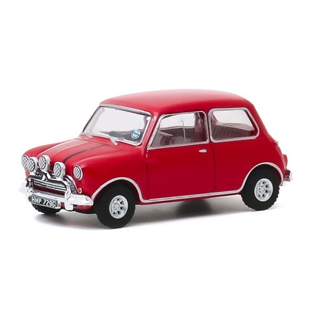 1/64 Austin Mini Cooper S - "L'or se barre" - Rouge voiture ancienne anglaise