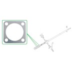 Cale boitier de direction - Triumph - épaisseur au choix voiture ancienne anglaise