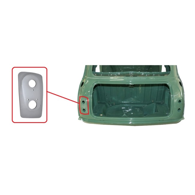 Tôle modification de feux Ar G en Mk1- Austin Mini - Origine