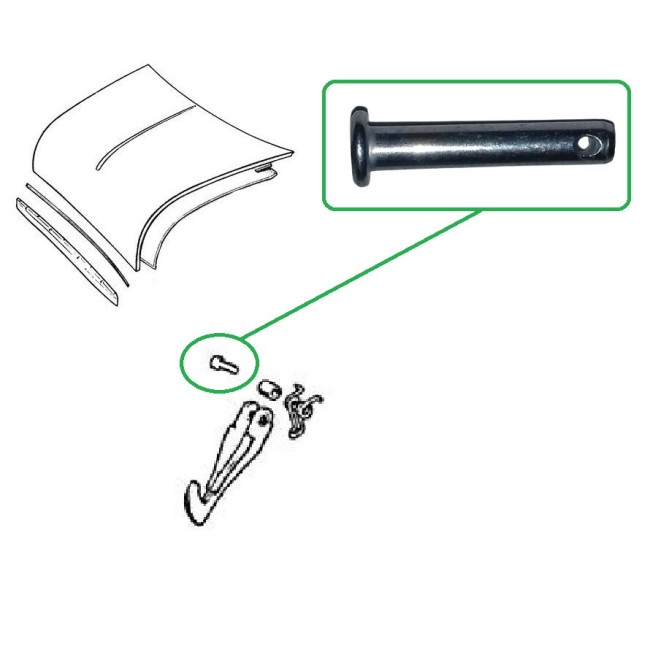 Goupille de crochet de capot