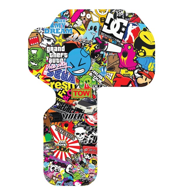 Autocollant plaque de protection allumage Austin Mini - Bomb voiture ancienne anglaise