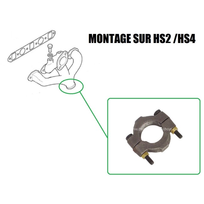 Collier bride fonte collecteur ech std 998cc