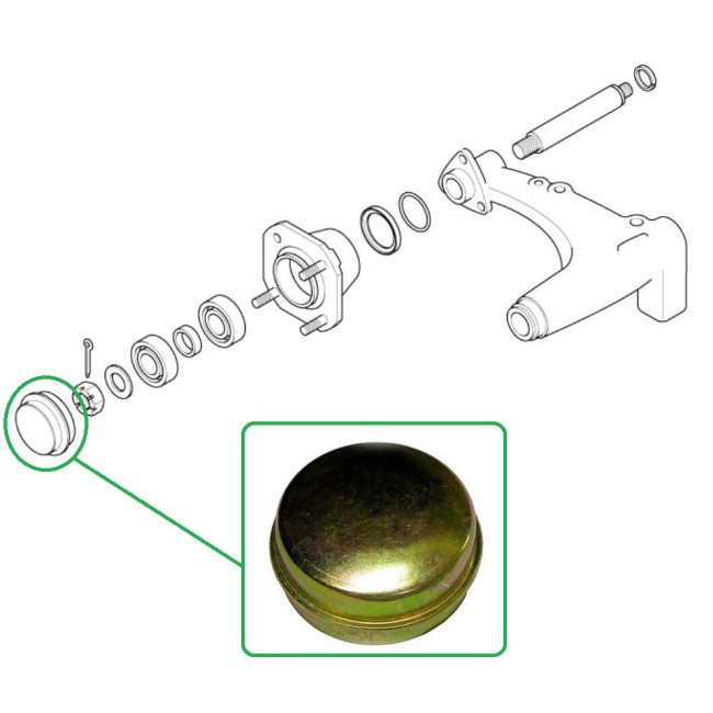 Cache écrou de moyeu