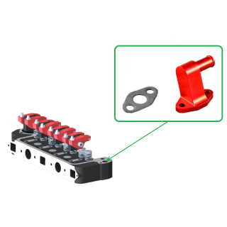 Sortie d'eau culasse alu anodisé -Austin Mini - 13mm