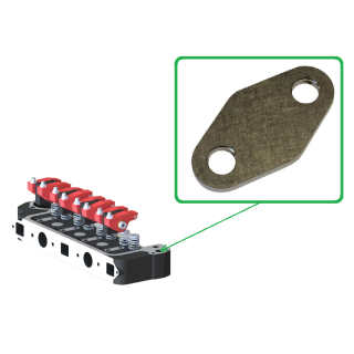 Plaque de fermeture de sortie de tuyau de chauffage sur culasse - Austin Mini