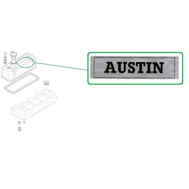 Autocollant cache culbuteur - AUSTIN