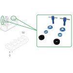 Kit vis T de cache culbuteur anodisées x 2 - Bleu
