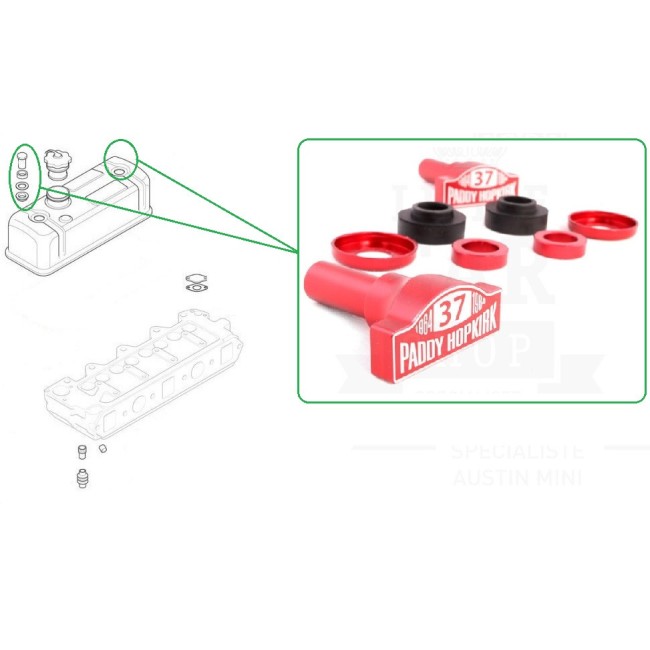 Vis cache culbuteur signature Paddy Hopkirk 