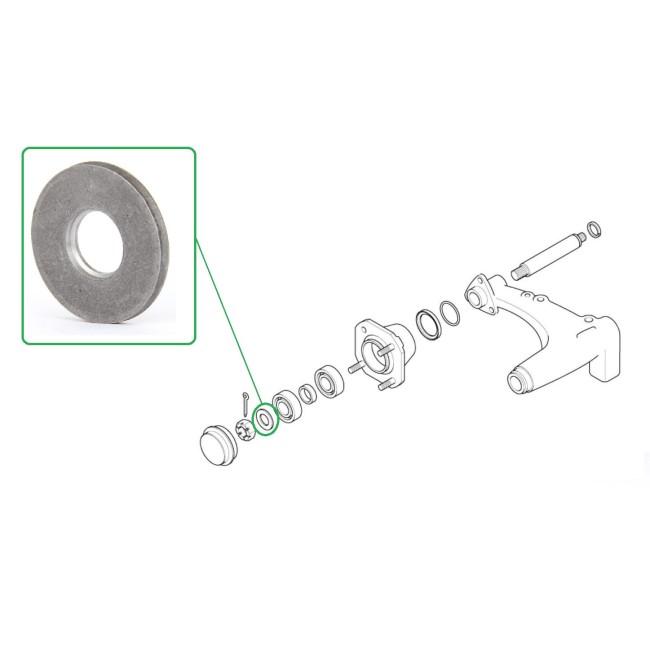 Rondelle de roulement de roue Ar