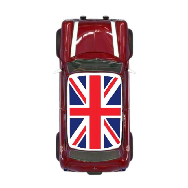 Drapeau anglais de toit rouge bleu - Austin Mini